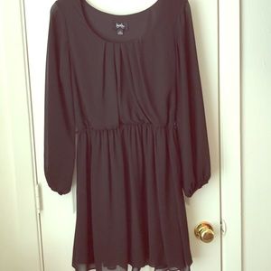 Black long sleeve holiday dress